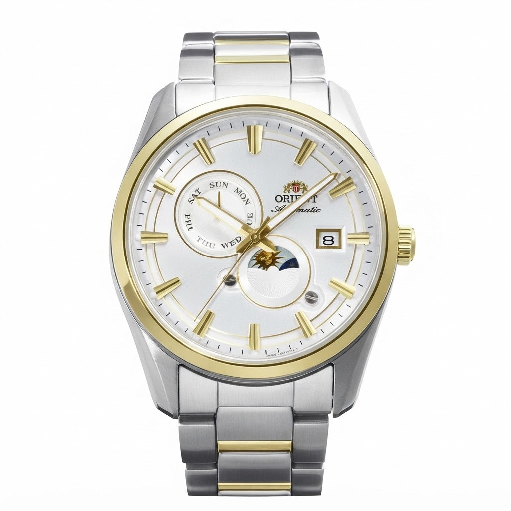 Orient Sun and Moon White Dial RA-AK0312S