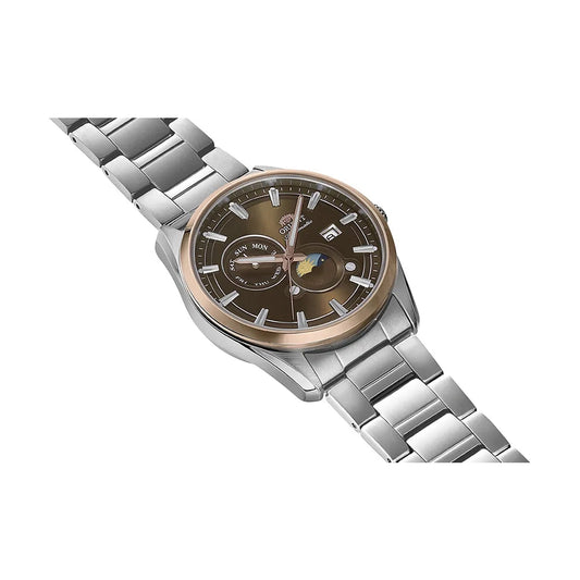 ORIENT SUN  & MOON BROWN DIAL MEN'S WATCH RA-AK0313Y