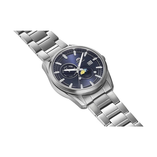 ORIENT SUN AND MOON BLUE DIAL RA-AK0315L