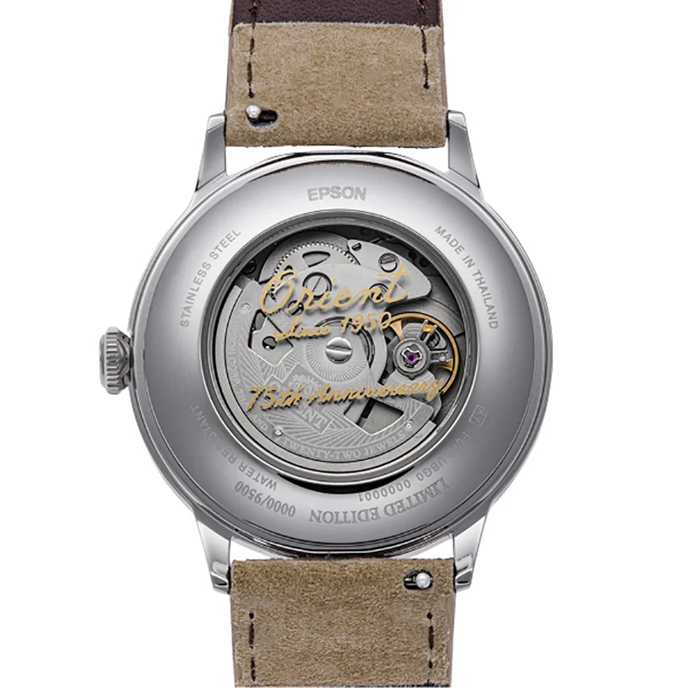 ORIENT CLASSIC BAMBINO 75TH ANNIVERSARY EDITION AUTOMATIC GENTS WATCH RA-AC0027S30B