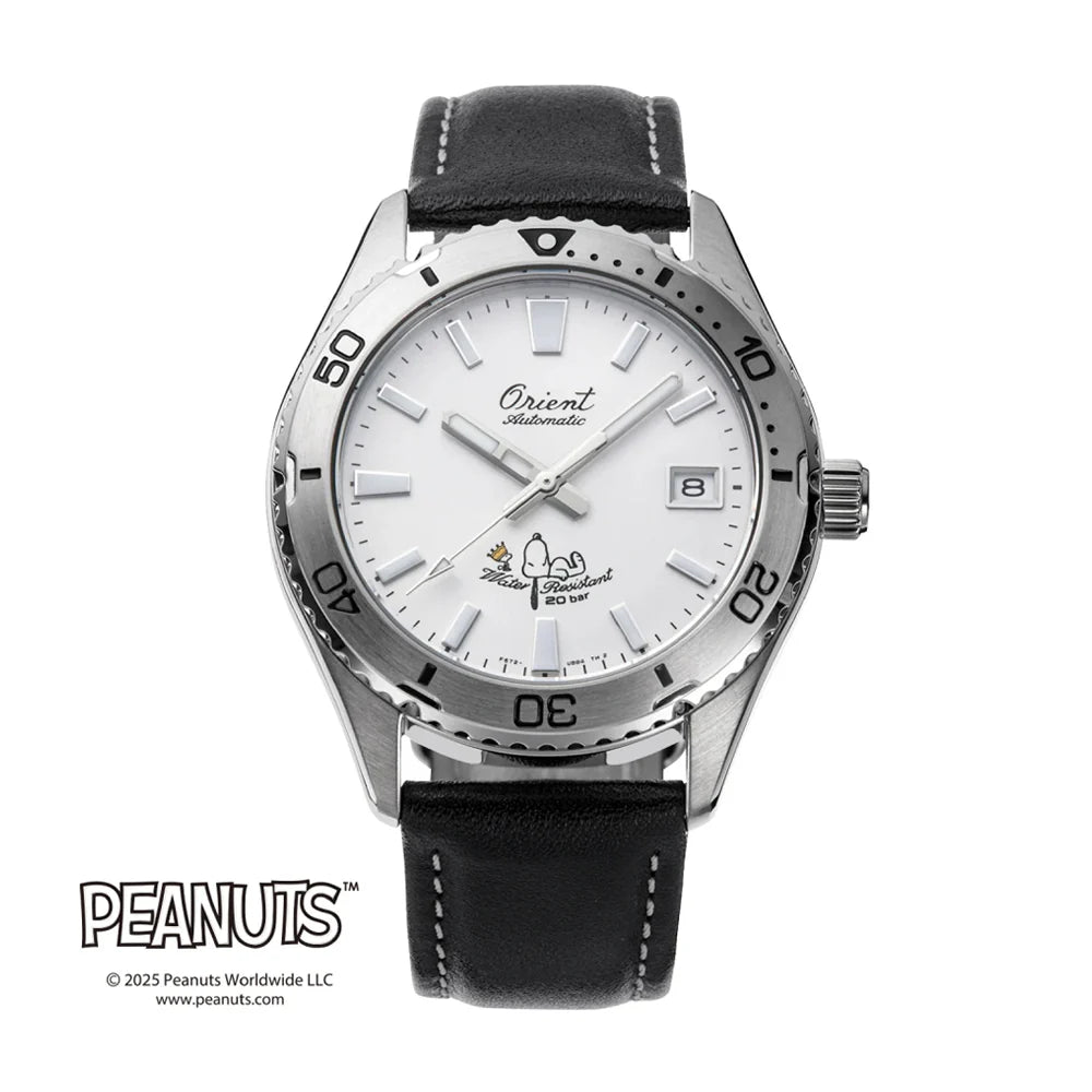 Orient Sports Mako X Peanuts 75th Anniversary Limited Edition Watch RA-AC0Q08S30B