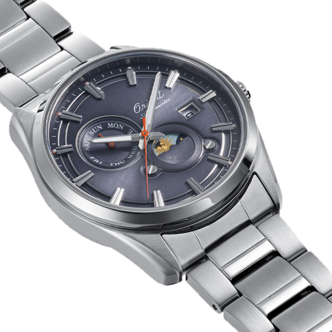 Orient Contemporary Stretto Sun & Moon 75th Anniversary Edition Automatic Watch RA-AK0311N30B