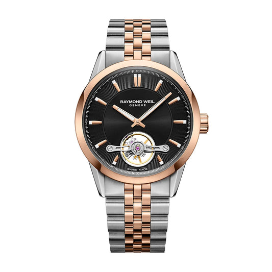 RAYMOND WEIL FREELANCER STAINLESS STEEL CASE BLACK DIAL AUTOMATIC WATCH 2781SP520051
