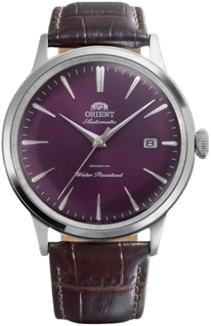Orient Classic Bambino Automatic RA-AC0032V Purple Gradation Dial 40.5mm Leather Strap Men's Watch