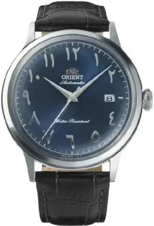Orient Classic Bambino Automatic RA-AC0036L Blue Arabian Dial 40.5mm Leather Strap Men's Watch