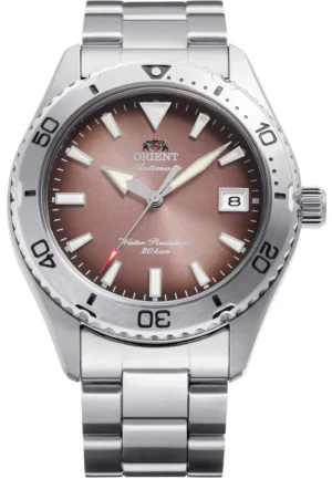 Orient Sports Mako 40 Automatic RA-AC0Q17Y Burgundy Dial 39.9mm Stainless Steel Men's Watch