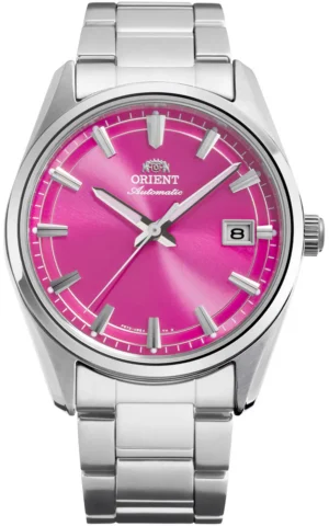 Orient Contemporary Stretto Date Mechanical Special Edition RA-AC0R07P Pink Dial 38.5mm Stainless Steel Men's Watch